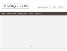 Tablet Screenshot of hankyz.com